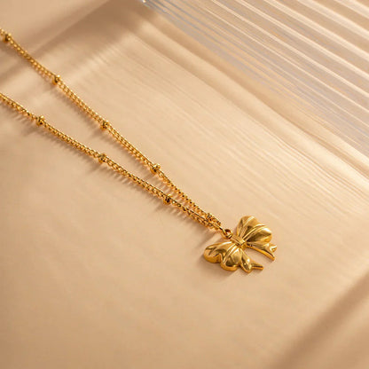 [Raffine]June Bow Necklace