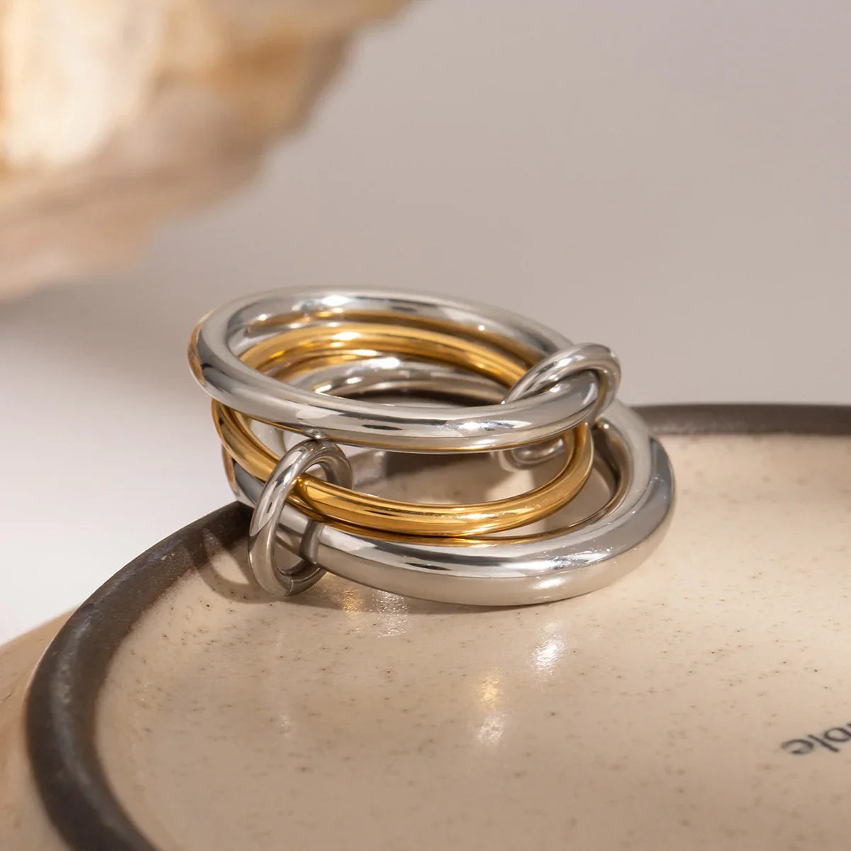 [Raffine]Canaria Stacked Ring