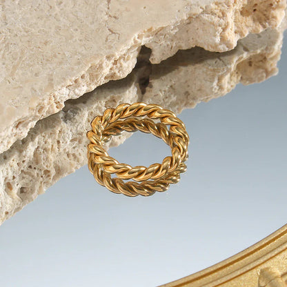 [Raffine]Melody Gold Twist Ring