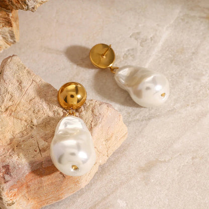 [Raffine]Ariana Chunky Pearl Drop Earrings