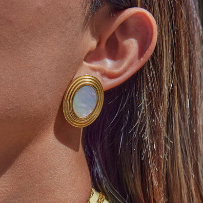 [Raffine]Ruthie Gold Enamel Earrings