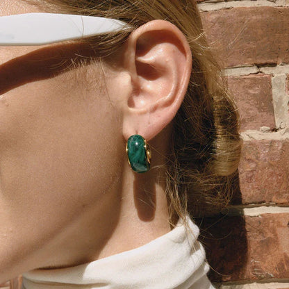 [Raffine]Lexi Chunky Enamel Hoops