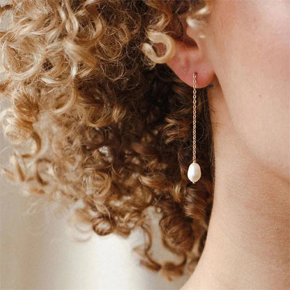 [Raffine]Tessa Pearl Tassel Earrings