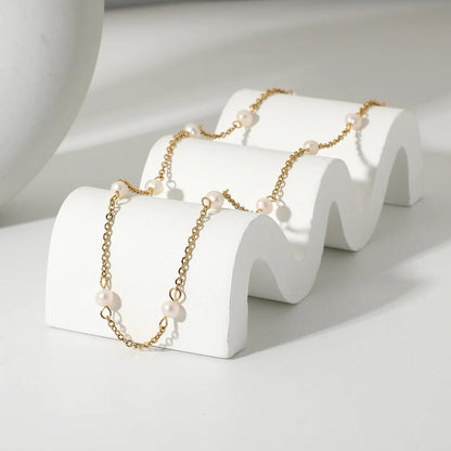 [Raffine]Nora Gold Pearl Necklace