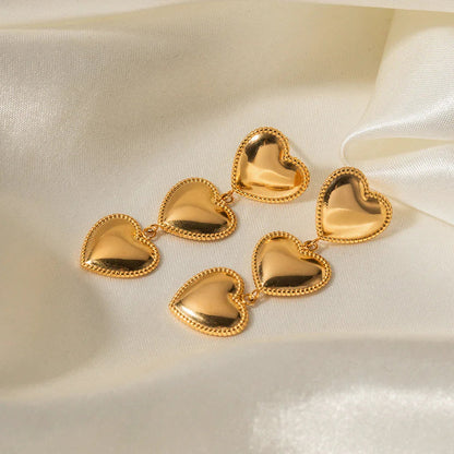 [Raffine]Aimee Gold Heart Earrings