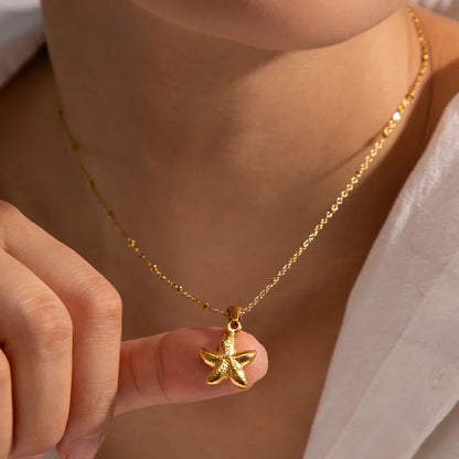 [Raffine]Emmie Gold Starfish Pendant