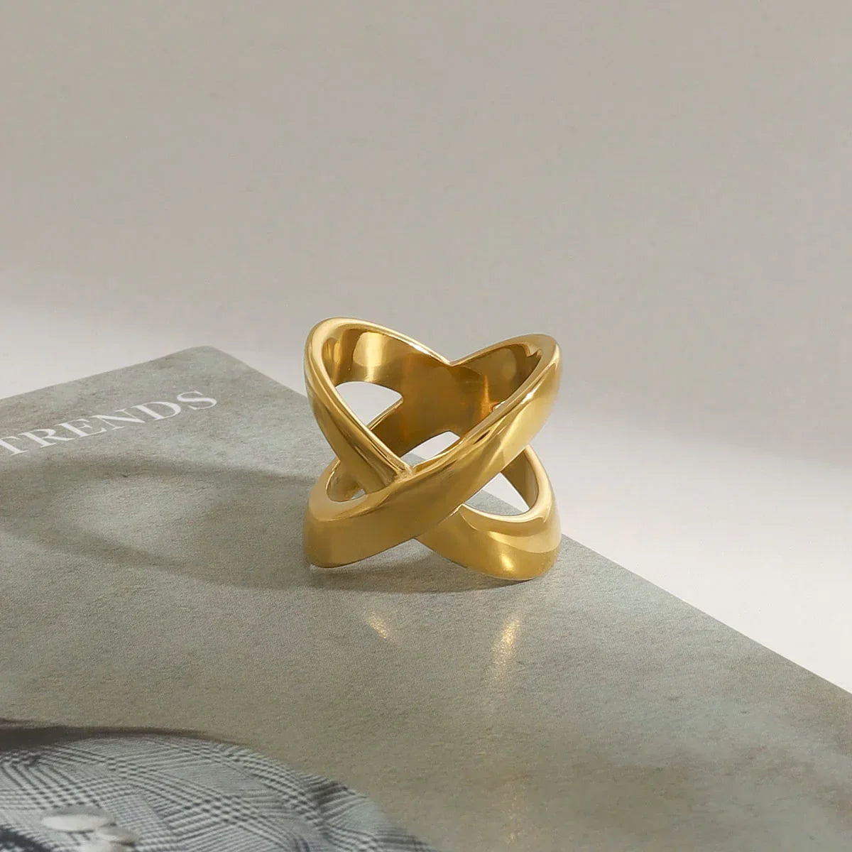 [Raffine]Carolyn Gold Cross Ring