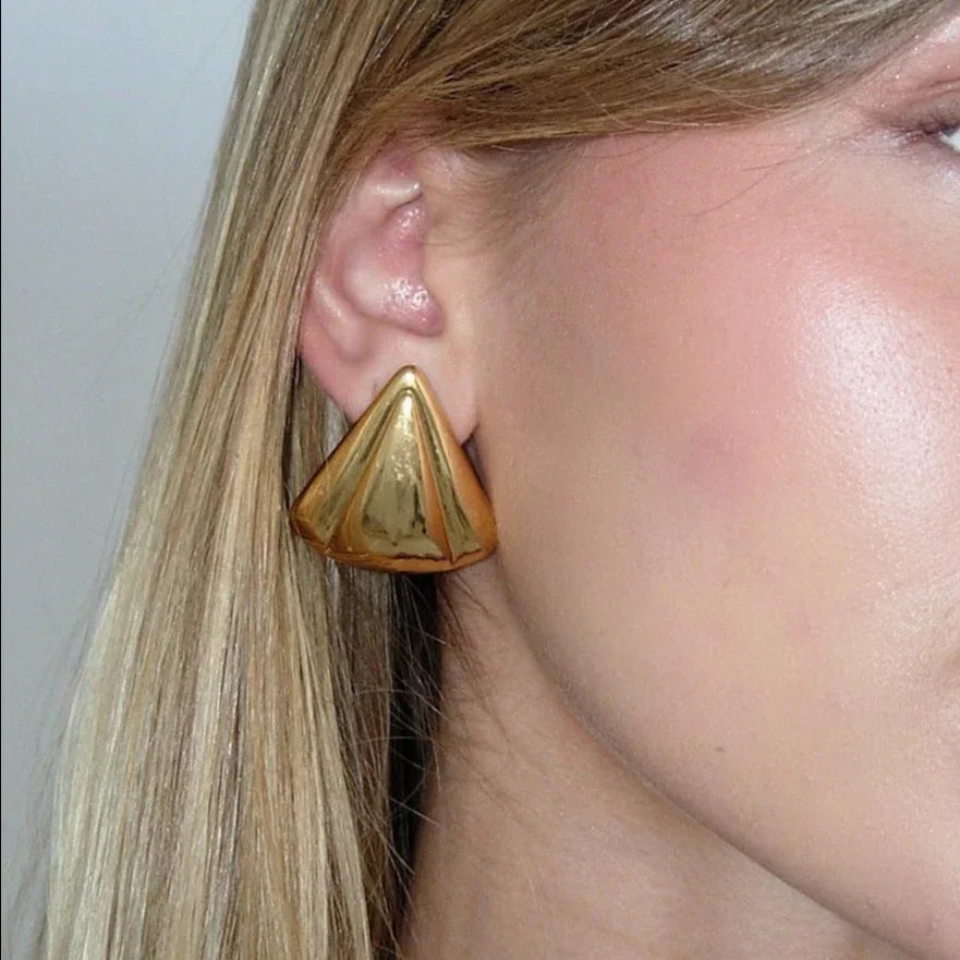 [Raffine]Jillian Vintage Gold Earrings