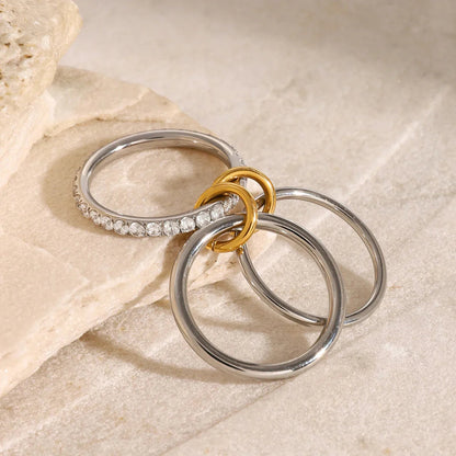 [Raffine]Desiree Stacked Diamond Ring