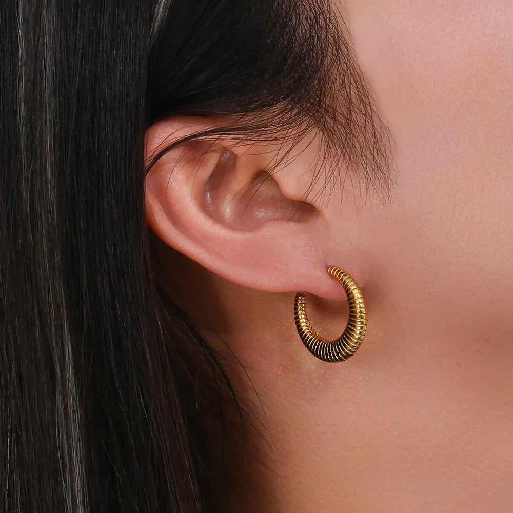 [Raffine]Bailey Hoop Earrings