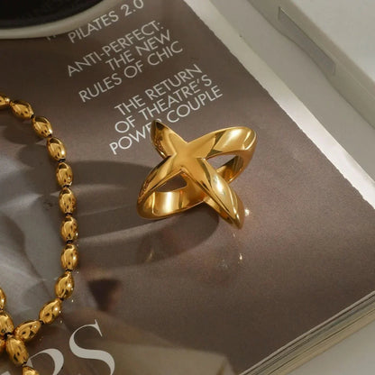 [Raffine]Carolyn Gold Cross Ring