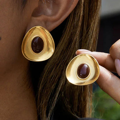 [Raffine]Orissa Gold Enamel Earrings