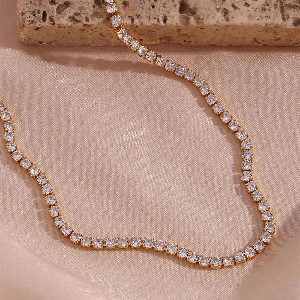 [Raffine]Isolde Diamond Tennis Necklace