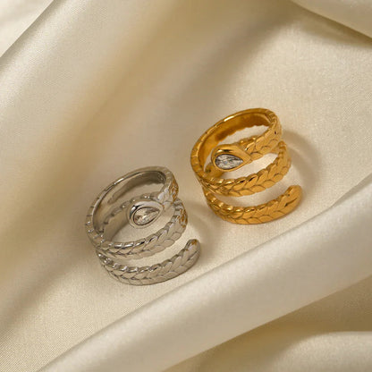 [Raffine]Davina Gold Serpent Ring