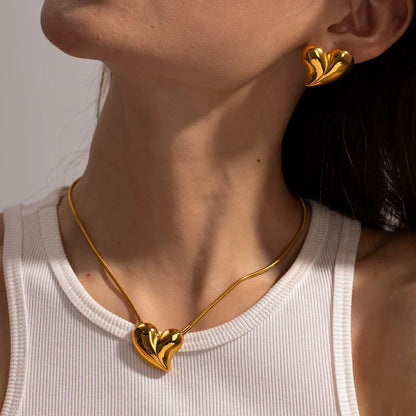 [Raffine]Dorothea Heart Earrings