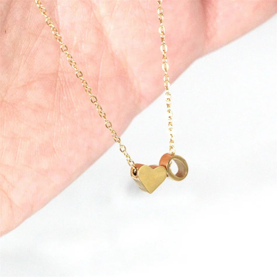 [Raffine]Ria Initial Letter Gold Necklace
