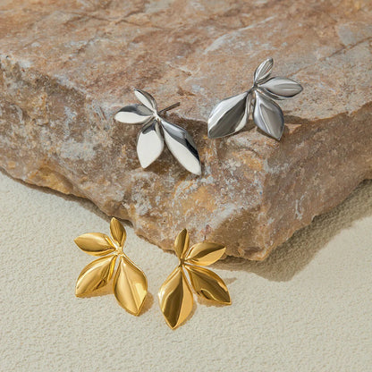 [Raffine]Velle Gold Petal Earrings