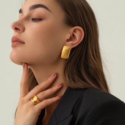 [Raffine]Olive Gold Earrings