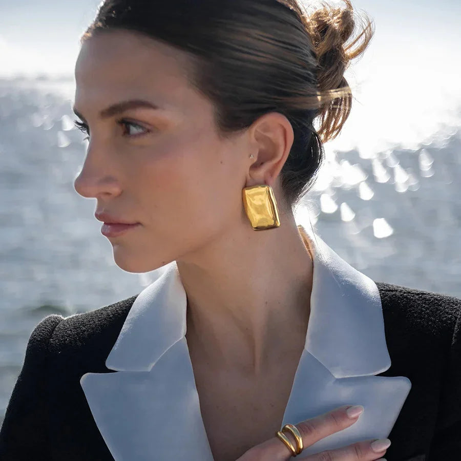[Raffine]Geraldine Gold Earrings