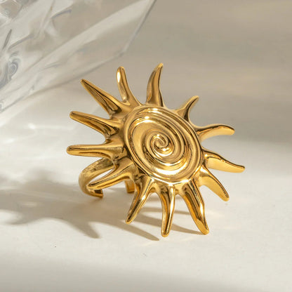 [Raffine]Solstice Golden Sun Ring