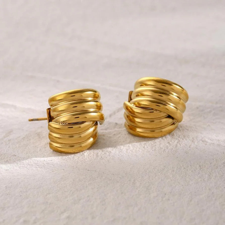 [Raffine]Avalon Gold Earrings