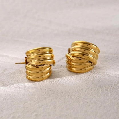 [Raffine]Avalon Gold Earrings
