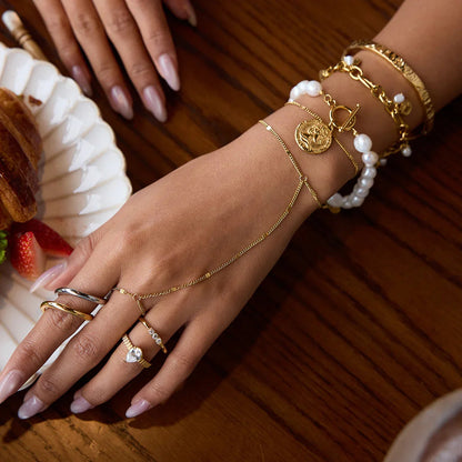[Raffine]Mimi Golden Hand Chain