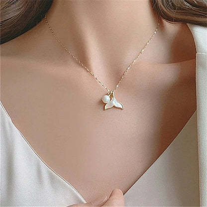 [Raffine]Mermaid Freshwater Pearl Necklace