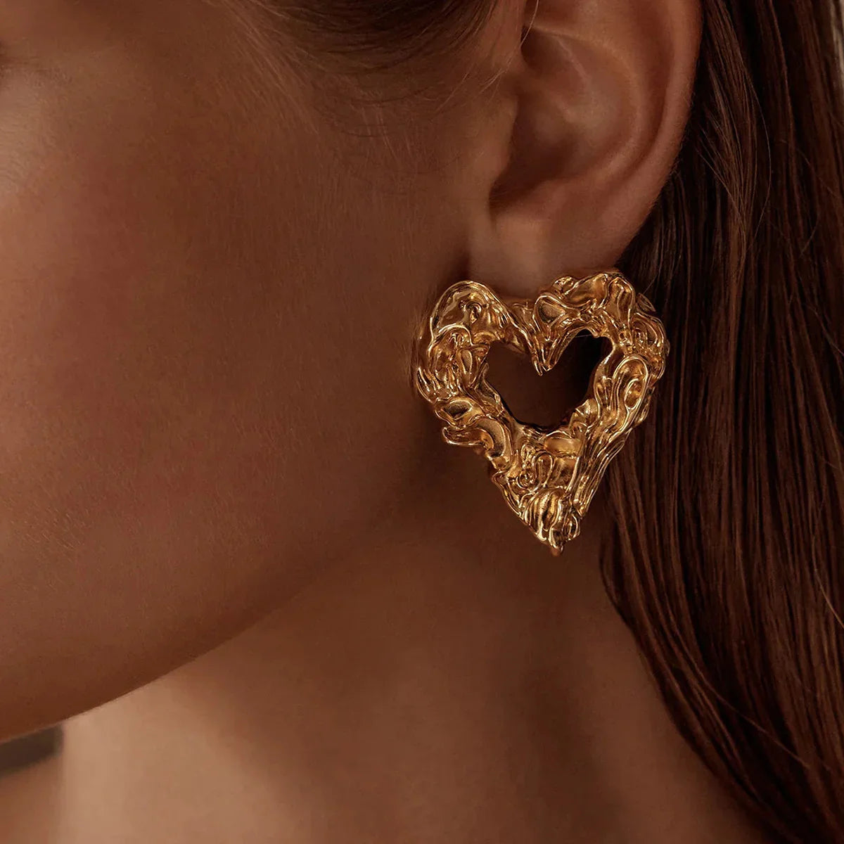 [Raffine]Helene Heart Earrings