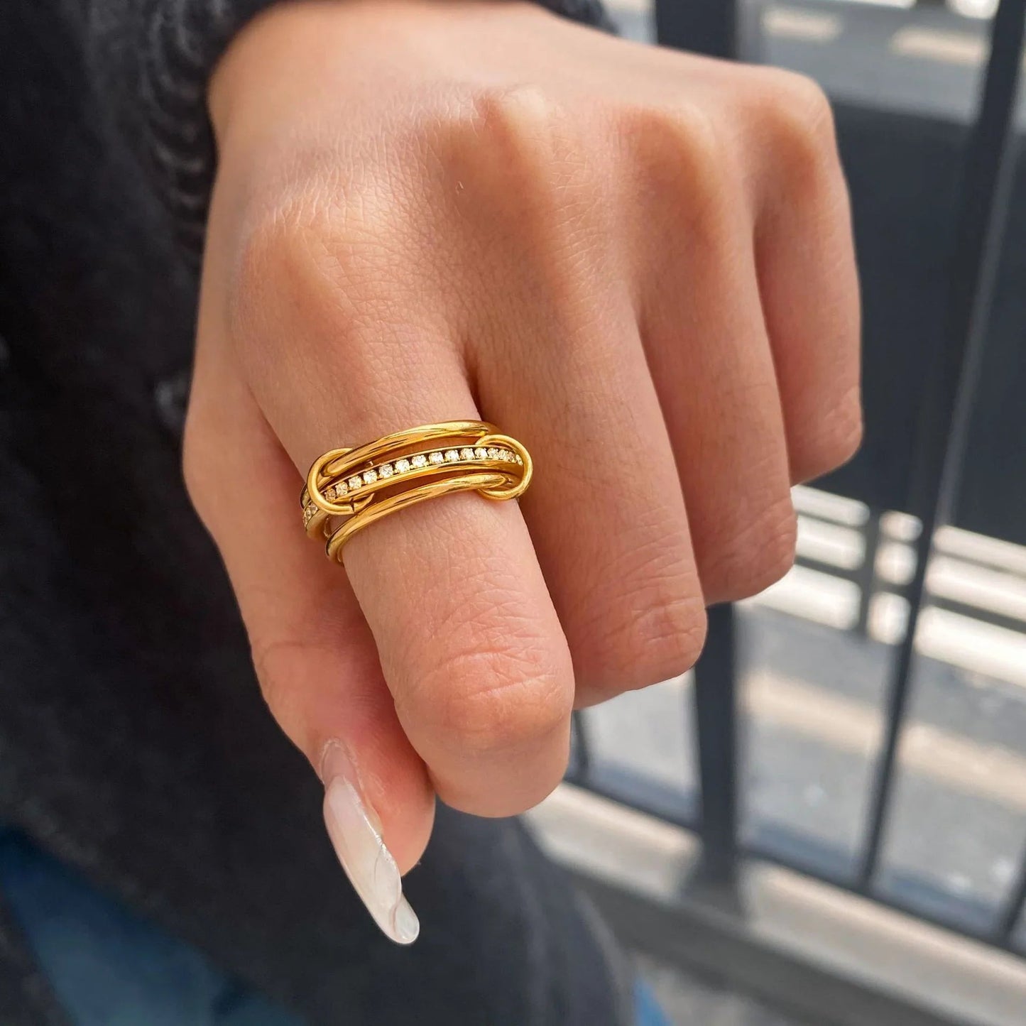 [Raffine]Divine Diamond Ring Stack