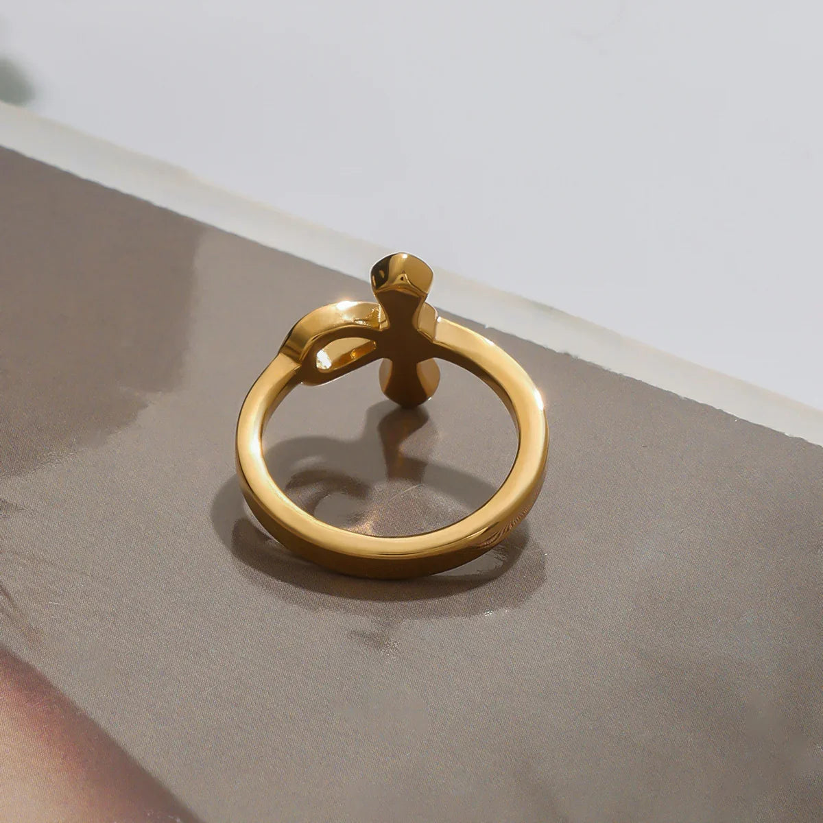 [Raffine]Joy Diamond Knot Gold Ring