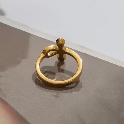 [Raffine]Joy Diamond Knot Gold Ring