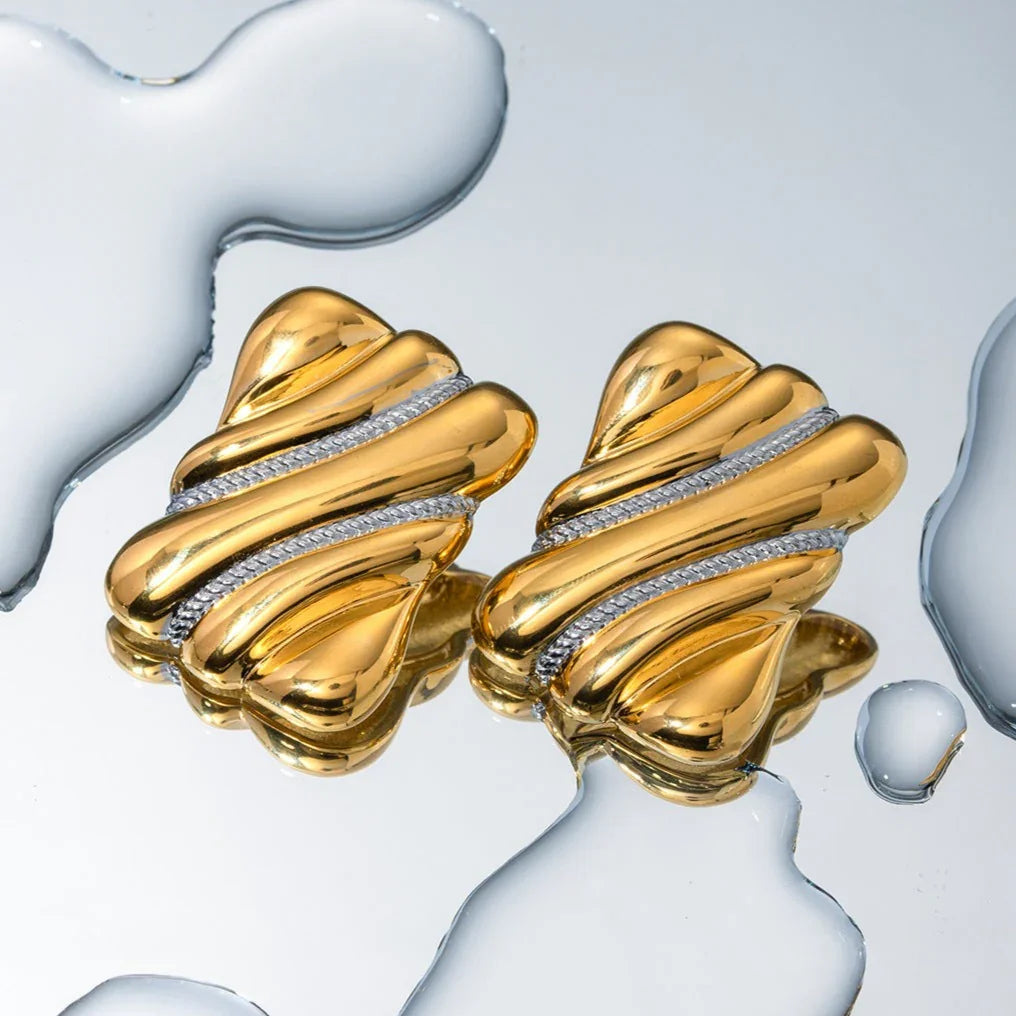 [Raffine]Pippa Gold Earrings