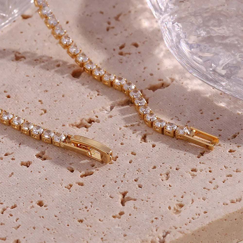 [Raffine]Isolde Diamond Tennis Necklace