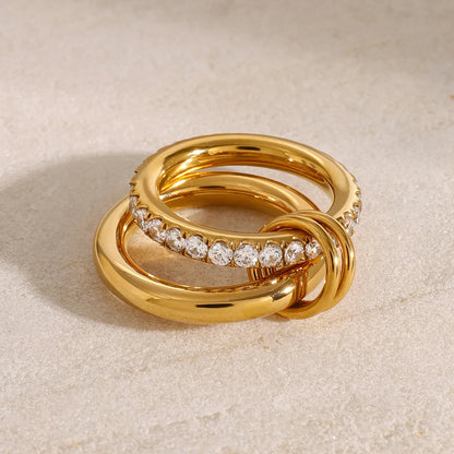 [Raffine]Alison Stacked Diamond Ring