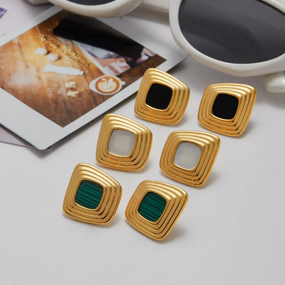 [Raffine]Sylvie Geometric Gold Earrings