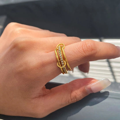 [Raffine]Divine Diamond Ring Stack