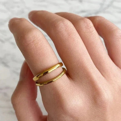 [Raffine]Olivia Layered Gold Ring