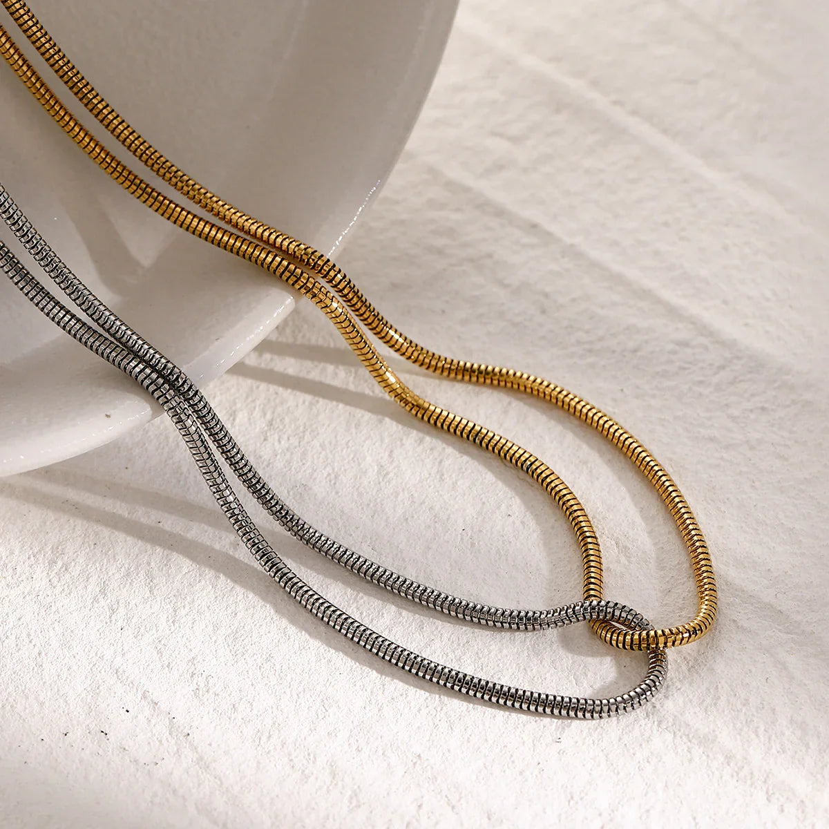 [Raffine]Talia Two Tone Necklace