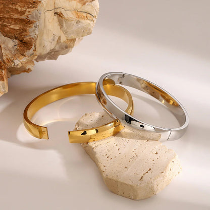 [Raffine]Melina Large Stacking Gold Bangle