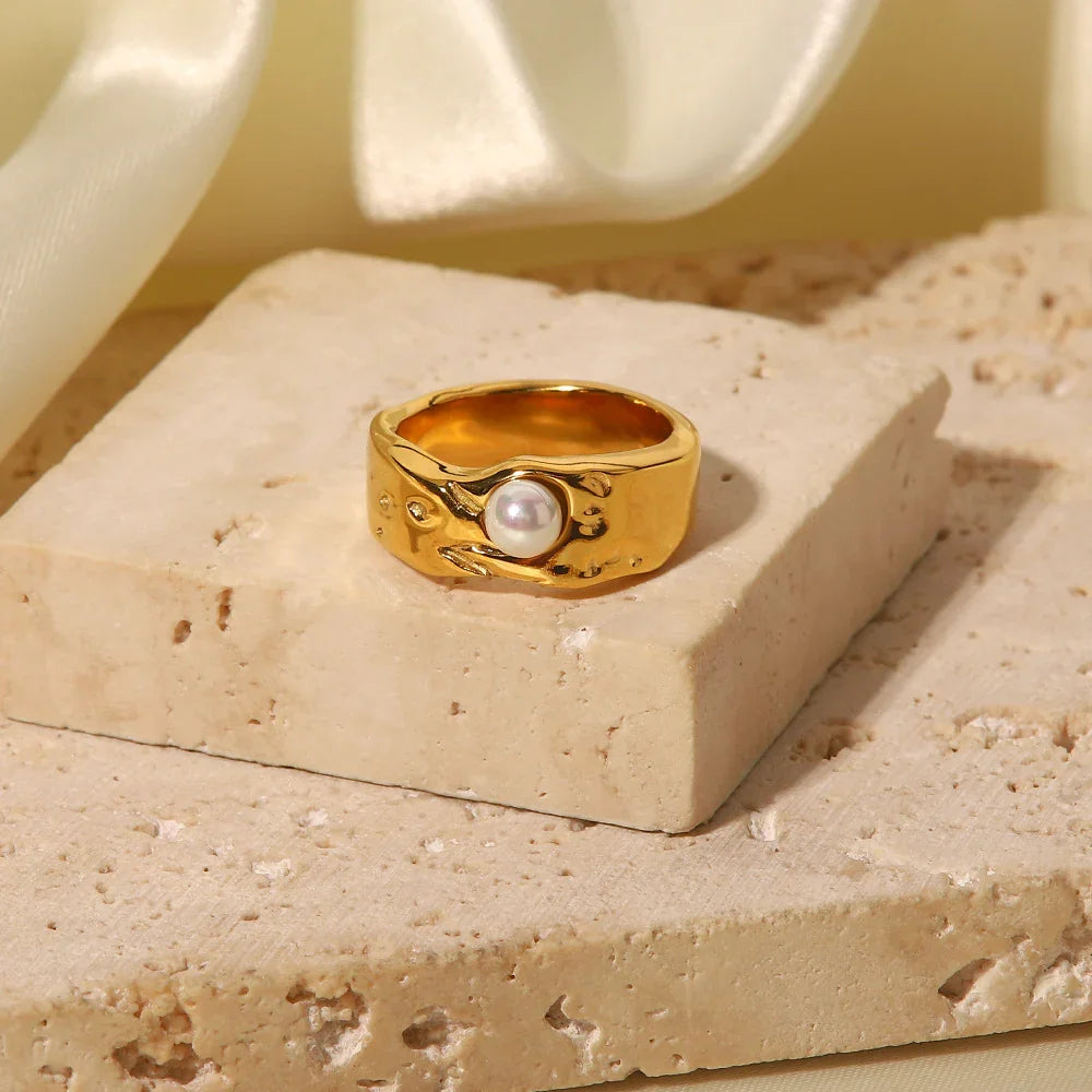[Raffine]Cerulia Freshwater Pearl Ring