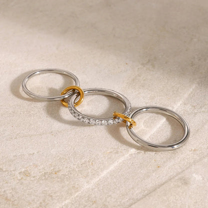 [Raffine]Desiree Stacked Diamond Ring