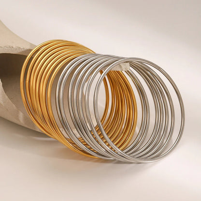 [Raffine]Shannon Gold Bangle Set
