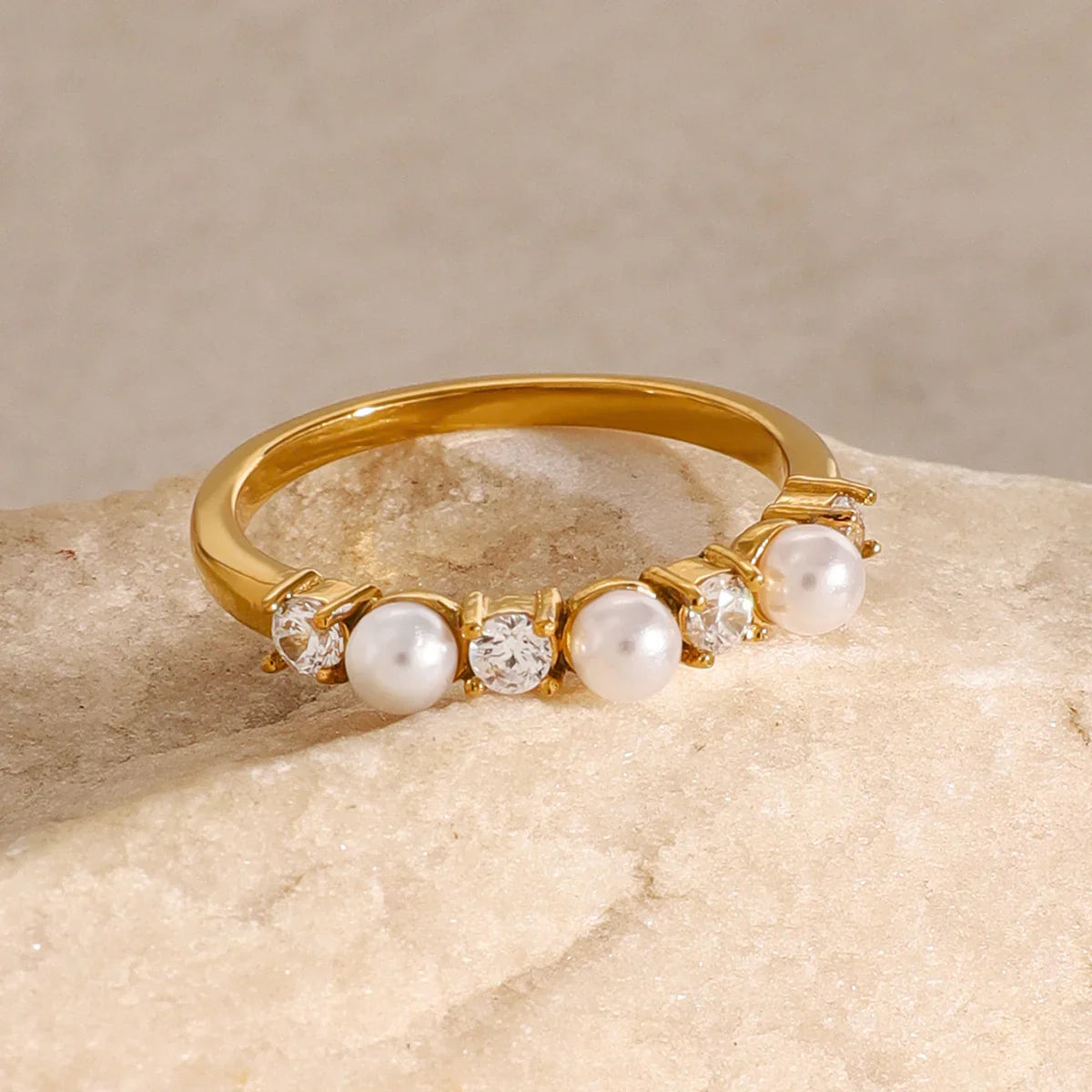 [Raffine]Keisha Diamond Pearl Ring