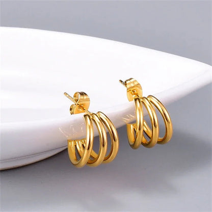 [Raffine]Cradle Gold Earrings