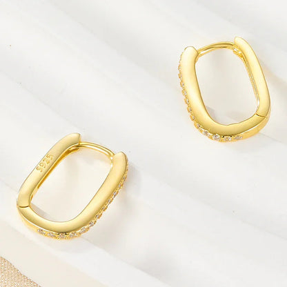 [Raffine]Melissa Oval Hoop Earrings