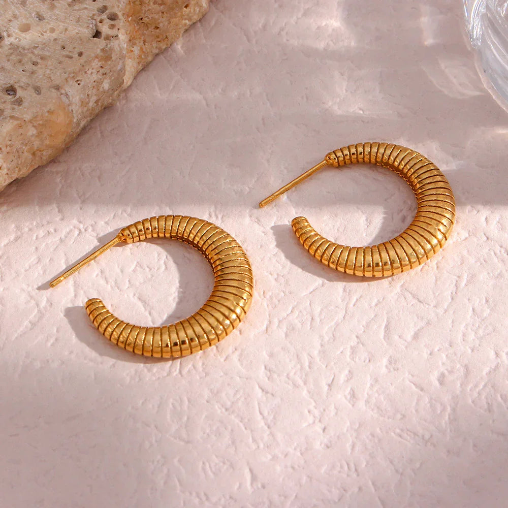 [Raffine]Bailey Hoop Earrings