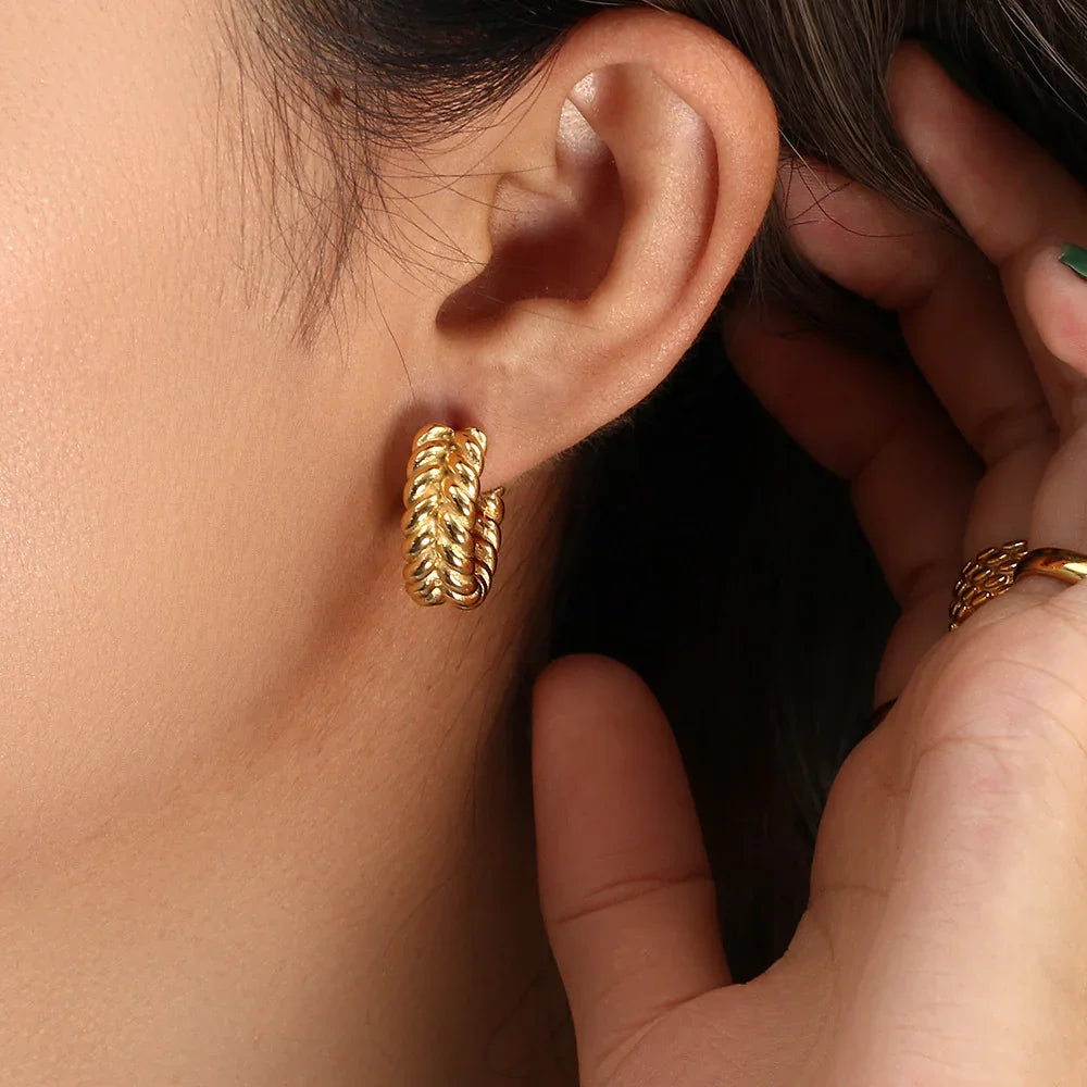 [Raffine]Arabella Braid Earrings