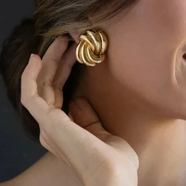 [Raffine]Floriana Gold Earrings