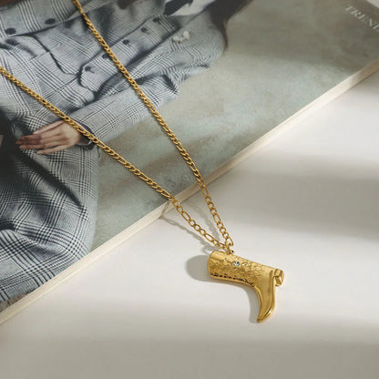 [Raffine]Makayla Gold Boot Pendant